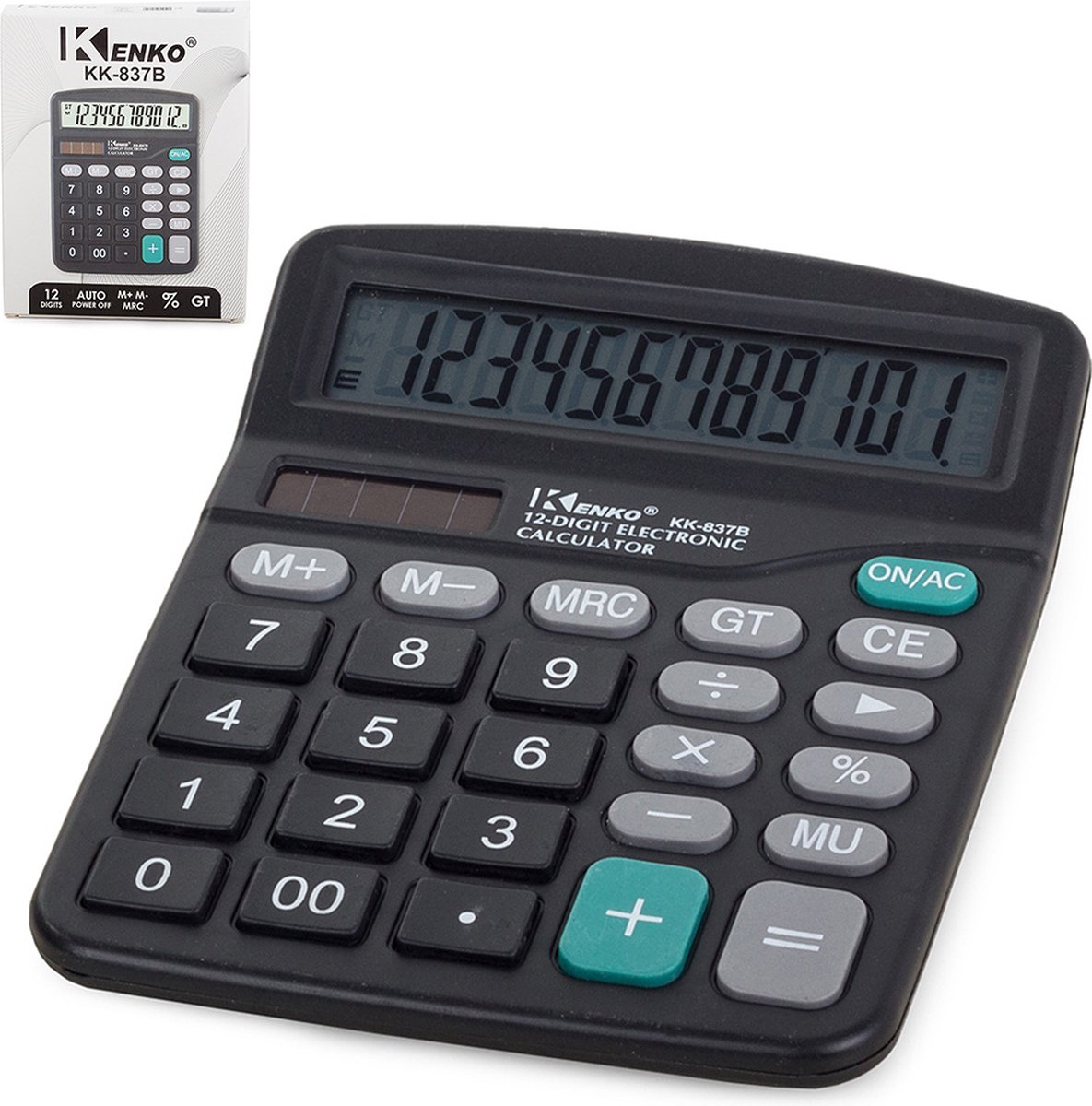 12-cijferige Kantoorrekenmachine - Schoolrekenmachines - Rekenmachine