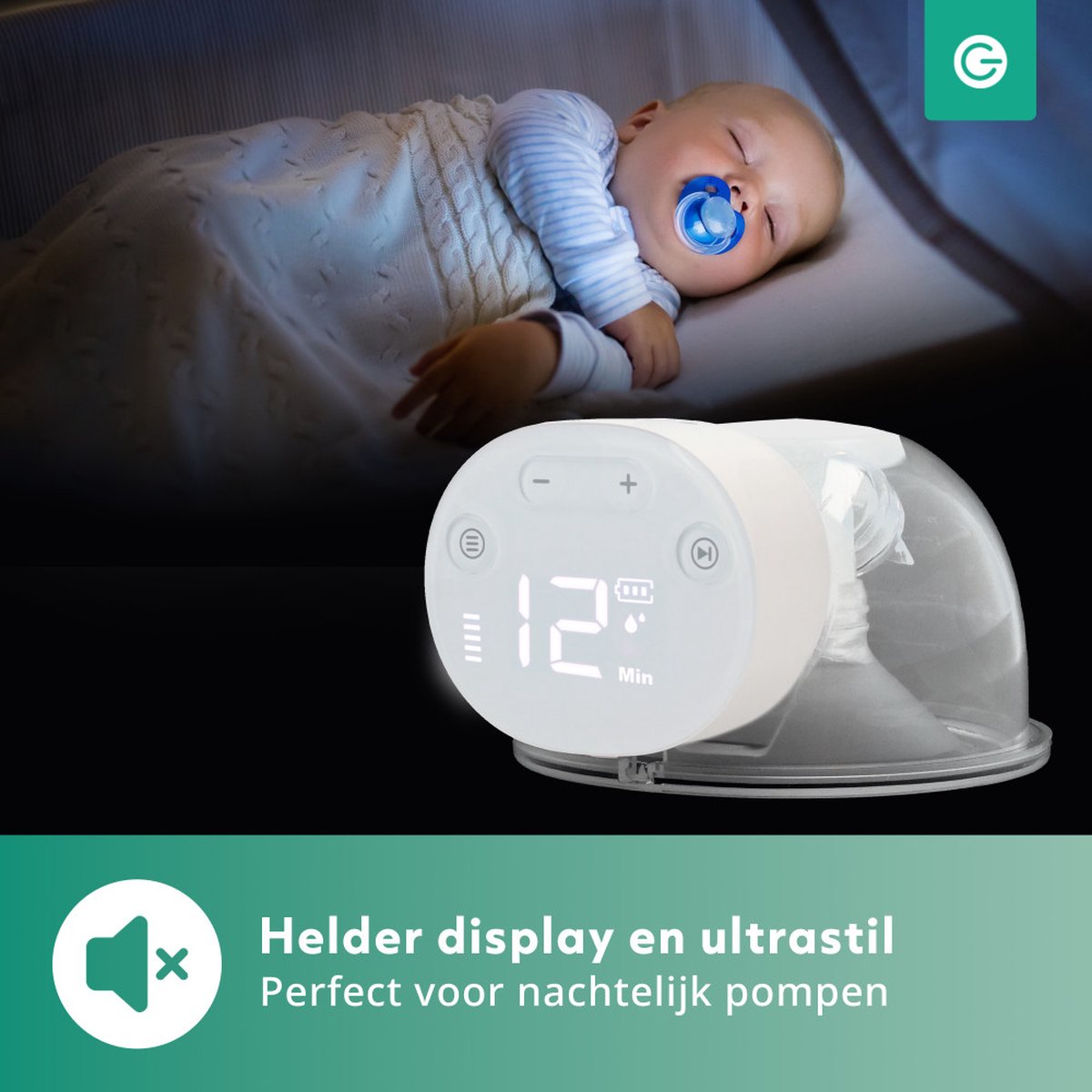Handsfree Borstkolf 2x Combideal - Elektrisch - Draadloze - 9 Standen - 2 Modes - 3 Maten - Kolfapparaten - BPA-Vrij - Borstvoeding - Baby Spullen - Breast Pump Electric - Met Accessoires Opvangbeker 180ml, BH Gesp - Moedermelk - Wit - Silvergear thumbnail 5