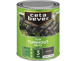Cetabever – Tuinbeits Tuinhout Transparant – Antraciet – 750 ML
