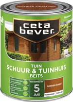 Cetabever - Tuinbeits Schuur & Tuinhuis Transparant - Donker eiken - 750 ML