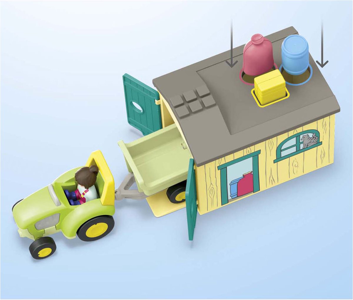 PLAYMOBIL Junior PROMO: Boerderijavontuur met tractor, aanhanger en dieren vrienden - 71656 — afbeelding 9