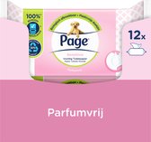 Page vochtig toiletpapier - Sensitive vochtig wc papier - 456 doekjes (12 x 38 stuks)