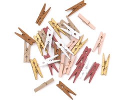 Mini Knijpers Vintage - Knijpertjes voor Kaarten of Foto's - 30 Mini Knijpertjes - Kleine Knijpers van Hout - Houten Knijpertjes - Knijpers Mini - Mini Wasknijpers - Kaarten Ophangen met Leuke Knijpertjes - Kaarten Ophangen - Cadeautjes tot 10 euro Mini Knijpers Vintage - Knijpertjes voor Kaarten of Foto's - 30 Mini Knijpertjes - Kleine Knijpers van Hout - Houten Knijpertjes - Knijpers Mini - Mini Wasknijpers - Kaarten Ophangen met Leuke Knijpertjes - Kaarten Ophangen - Cadeautjes tot 10 euro