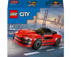 foto van LEGO City Rode sportwagen supercar voertuig - 60448