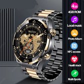 Bol.com Smartwatch 4GB ROM | NFC Hartslagmeter Kompas & Gebaarbediening | Ultieme Smartwatch voor Mannen 2024 | Slim horloge Fit... aanbieding