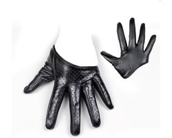Sexy PU Lederen Handschoen - Zwart - Lingerie - Handschoenen