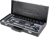 Ensemble d'outils à percussion 1/2" 24 pièces (10-32 mm) - Durable et solide, avec boîte en métal