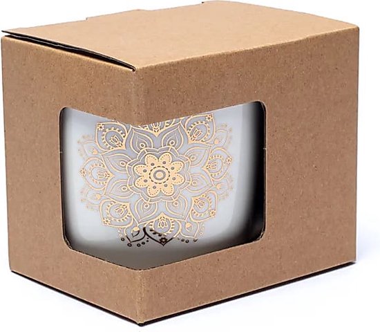 Set de tasses à thé Mandala blanc