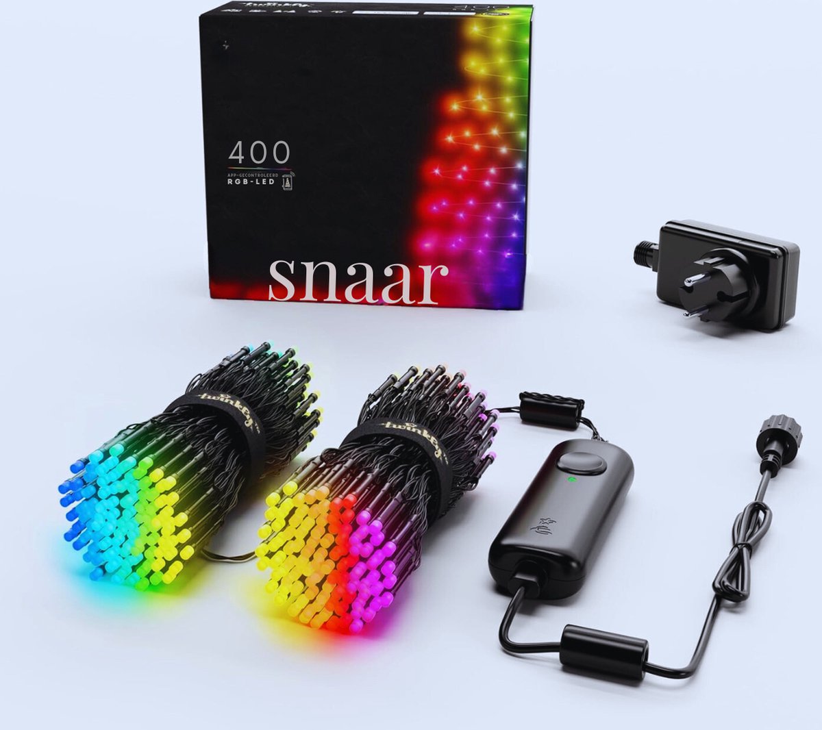 32M LED RGB Verlichting - Slimme Buiten- En Binnenverlichting - Compatibel Met HomeKit - Alexa & Google Home - IP44 - Perfect Voor Gaming - Zwart Snoer - App-Besturing