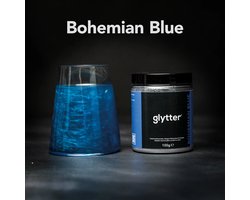 Glytter® - Glytterpoeder - zorgt voor een adembenemende glans in de drank - Blauw (100g) - 1000 drankjes - voordeelverpakking