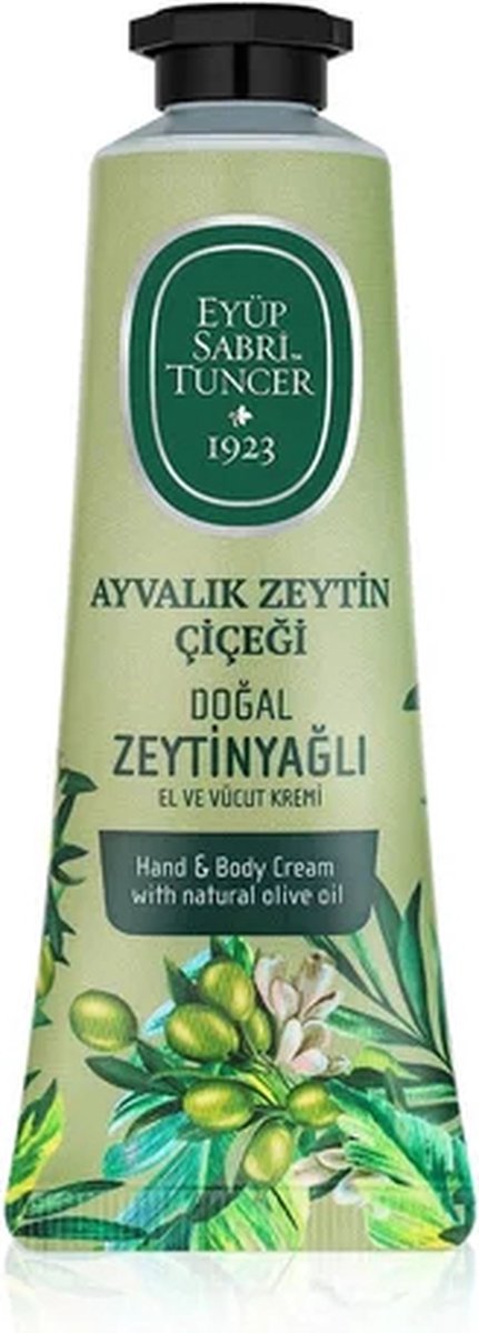 Eyüp Sabri Tuncer – Ayvalık Olijfbloesem – Natuurlijke Olijfolie Hand- en Lichaamscrème – 50 ml