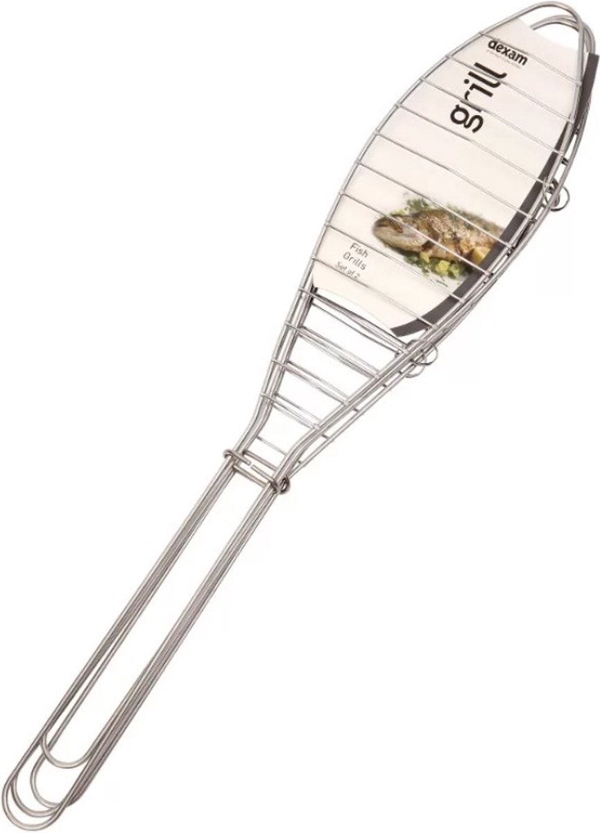 Dexam Visrooster voor bbq | Set van 2 Visroosters 50 cm
