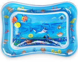 foto van Frummel Waterspeelmat Baby – Watermat – Speelkleed – Opblaasbaar – Waterspeelgoed Baby - Kraamcadeau - Baby Shark