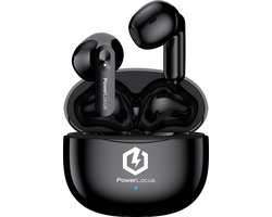 PowerLocus Vibe Draadloze Oordopjes - Bluetooth oordopjes - ENC Microfoon - Touch Sensor Button - Lange Batterijduur - Zweetbestendig - Zwart