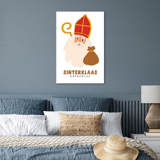 Affiche Saint Nicolas - Citation - Saint Nicolas - 60x90 cm - Décoration Saint Nicolas - Décoration Saint Nicolas - Chambre de bébé