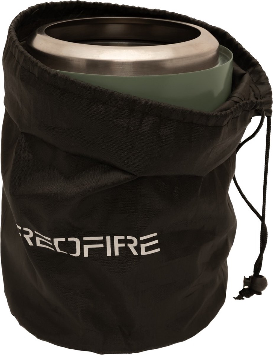 RedFire Volcano Medium tafelvuurkorf - Olijfgroen - Incl. beschermhoes en mat