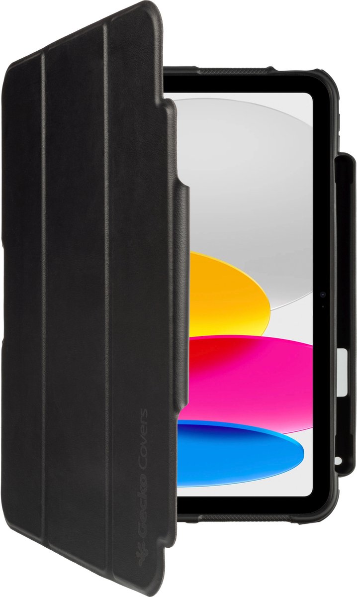 Gecko Covers Hoes geschikt voor iPad 2025 (11th Gen) / iPad 2022 (10th Gen) - Rugged Cover - Zwart