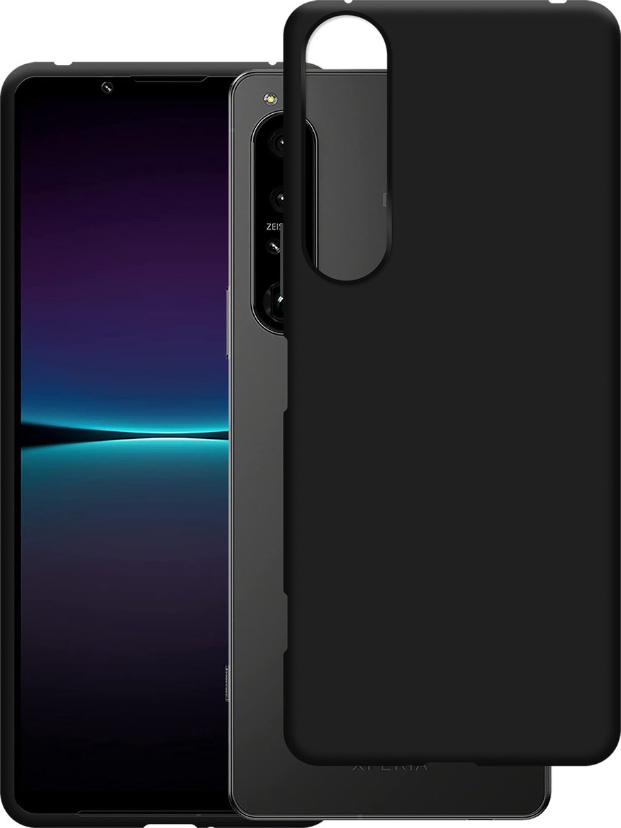 Cazy hoesje geschikt voor Sony Xperia 1 IV Hoesje Siliconen - Flexibele Case - Zwart