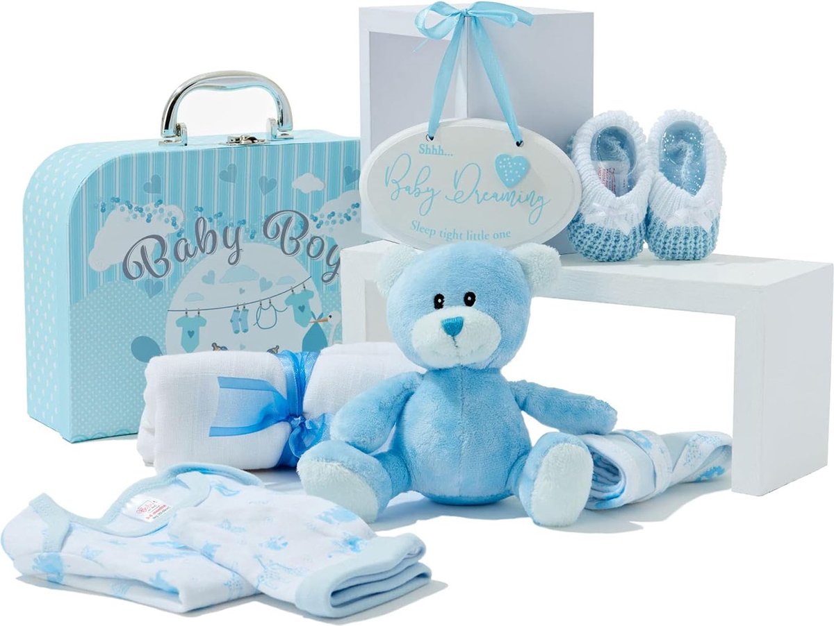 Goedkoopste Lexium Kraammand - Kraamcadeau - Geboortemand - Babygeschenkset - Kraampakket - Baby cadeau
