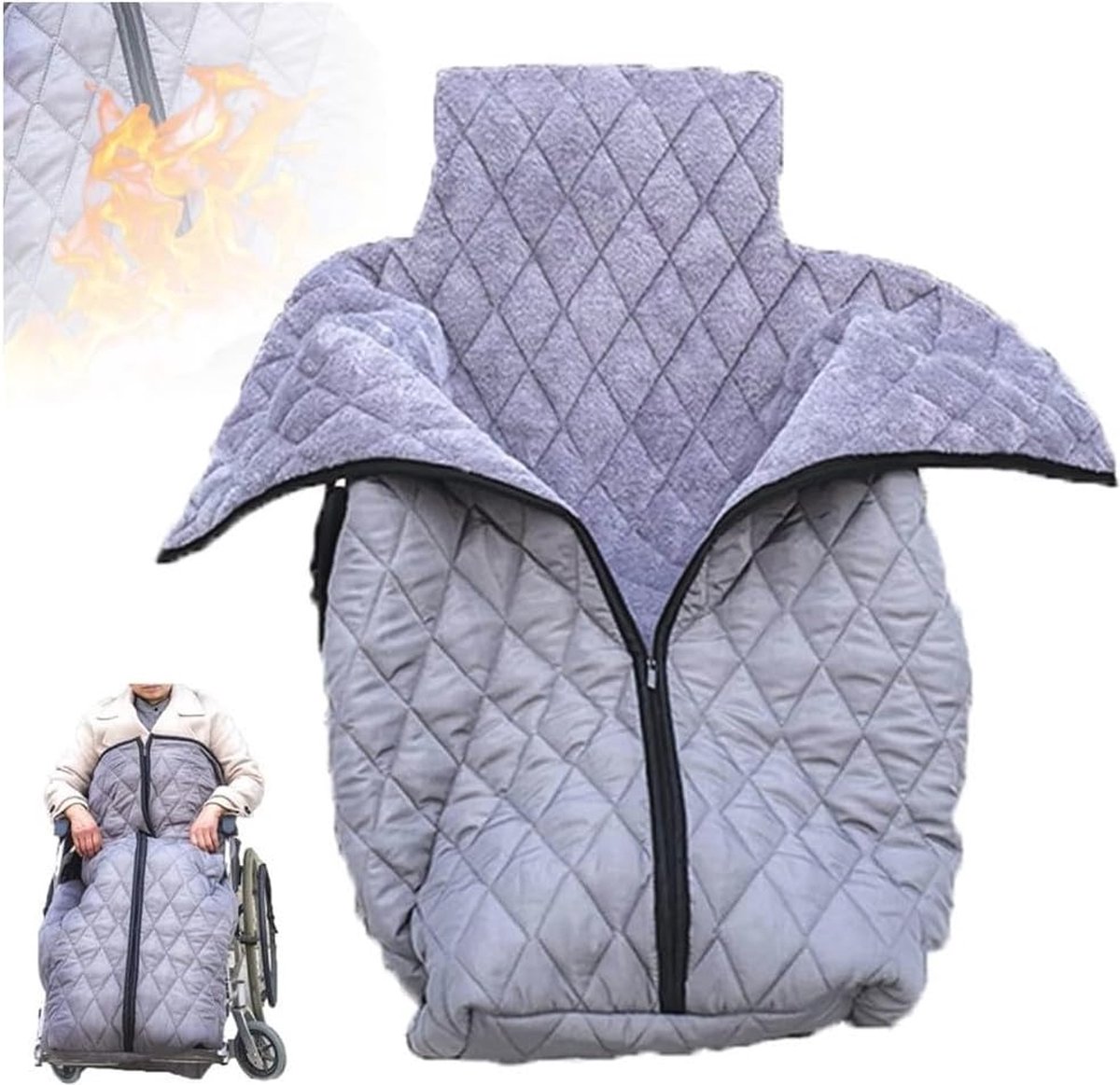 Goedkoopste Rolstoeldeken met fleece voering - waterdicht en universeel