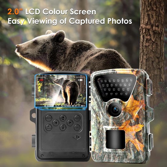 PeakX® Wildcamera - Wildcamera met Nachtzicht - Wildlife Camera - 4K