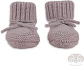 Lodger - Baby Slofjes - 100% Merino Wol - Paars - 0-6 Maanden