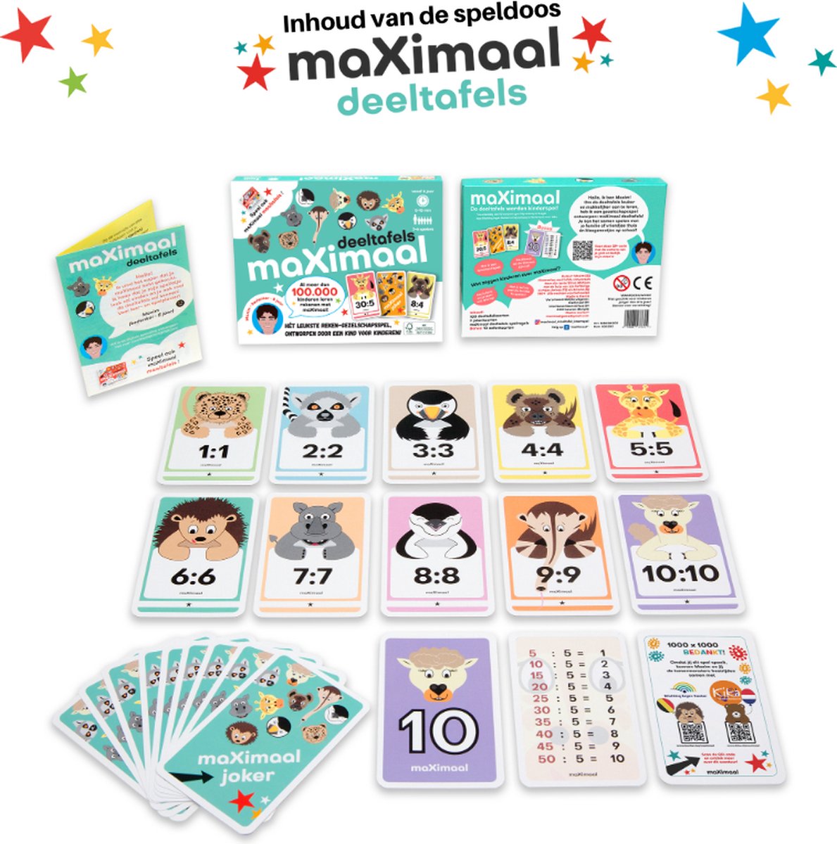 Maximaal Maaltafels & Deeltafels - Gezelschapsspel voor 6+ jaar - Kaartjes — afbeelding 19