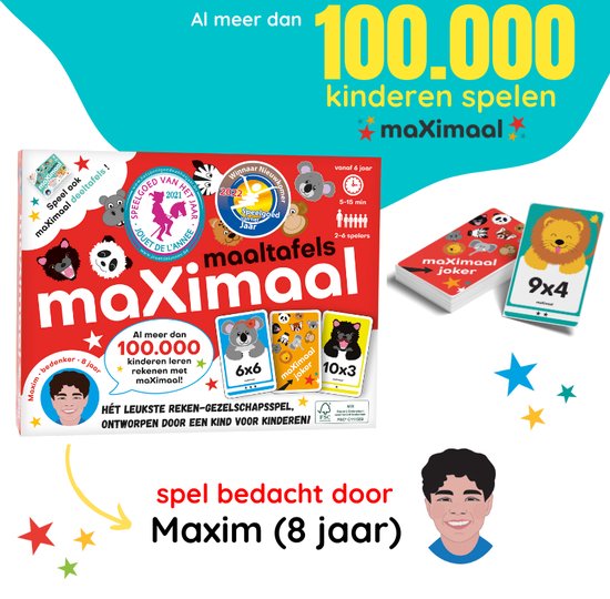 maXimaal Maaltafels Keersommen - educatief speelgoed - rekenen, tafels en delen wordt kinderspel