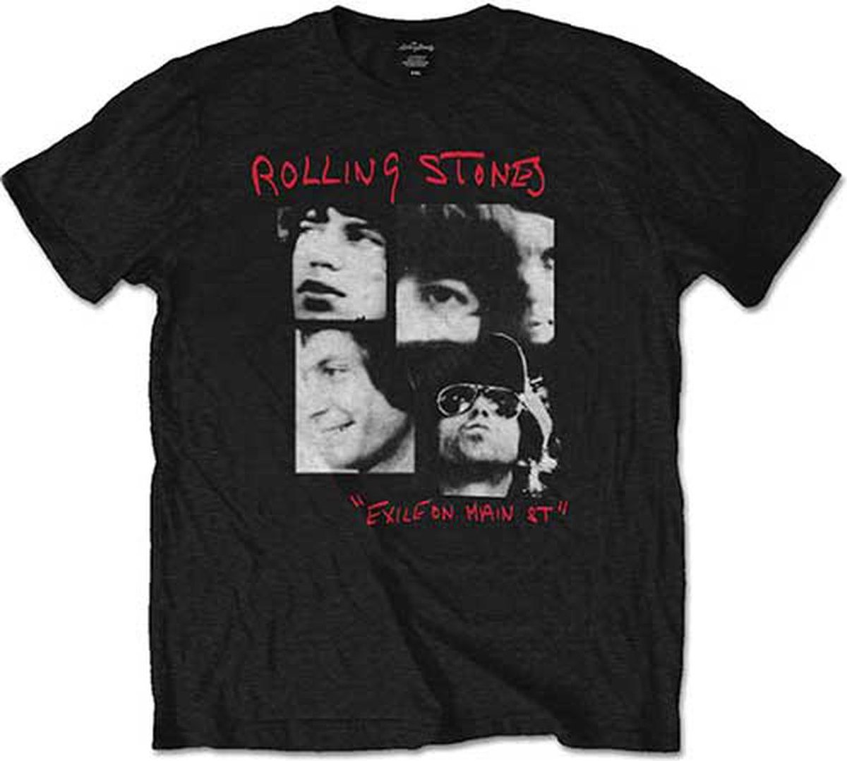 The Rolling Stones - Photo Exile Heren T-shirt - S - Zwart