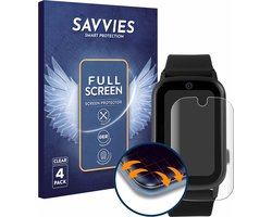 Savvies - Screenprotector voor One2Track Connect UP - Folie Beschermfolie transparant volledig dekking (4 Stuks)