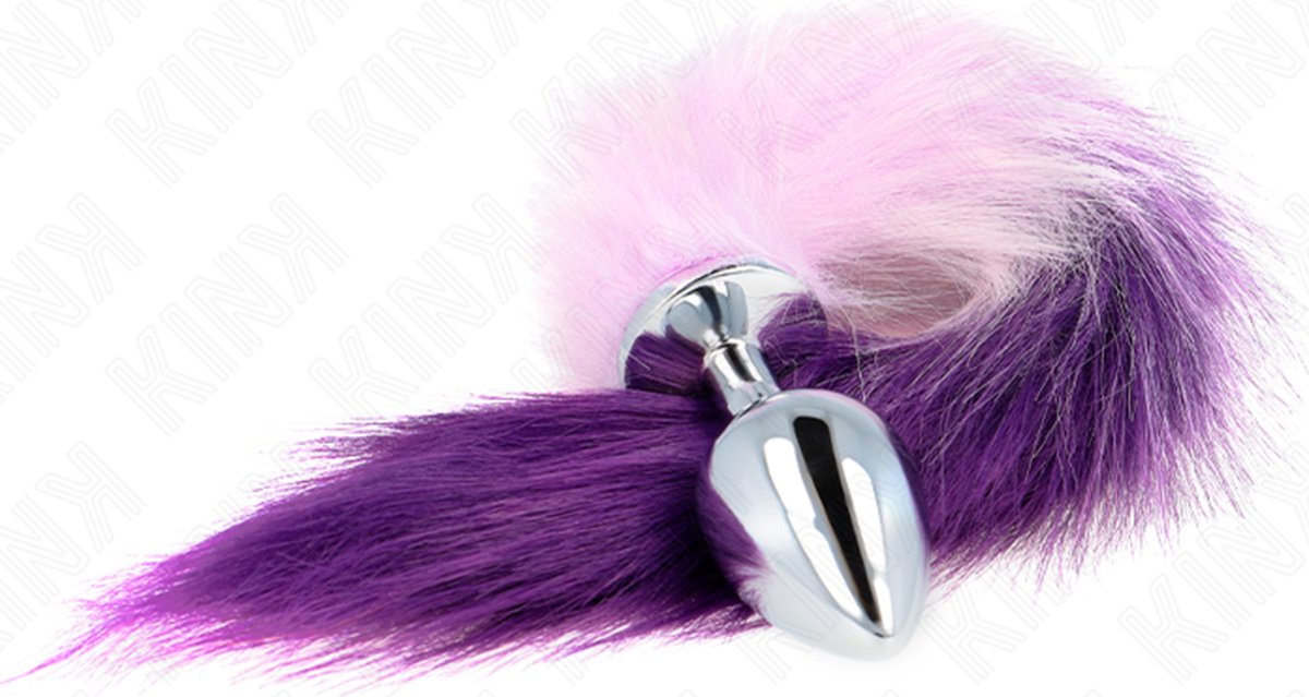 Plug Anal Kink Pleasure Plugs Taille L - 10 X 4 Cm Avec Queue Synthétique 40 Cm Violet - Neuf