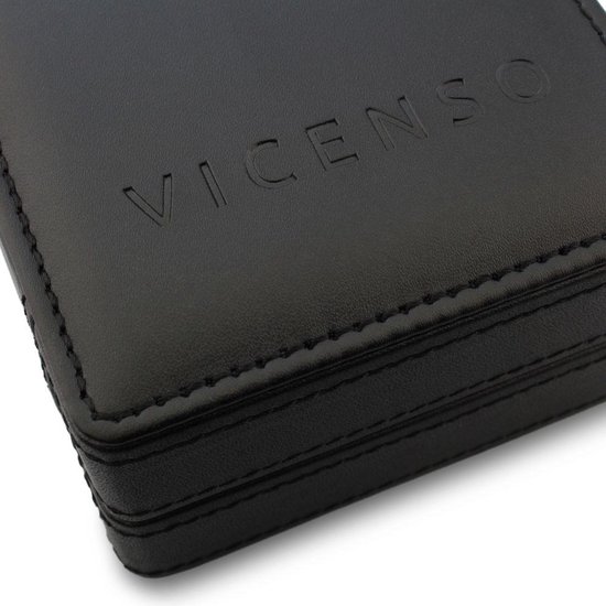 Vicenso Rome VI10037 Noir PVD Blanc / Gris