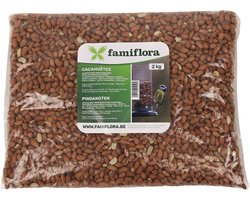 Famiflora pindanootjes 2 kg - Krachtvoer voor winter: helpt vogels energiek te blijven tijdens koude dagen - Gemakkelijk in pinda-feeders te gebruiken: sneller voeren en minder verspilling