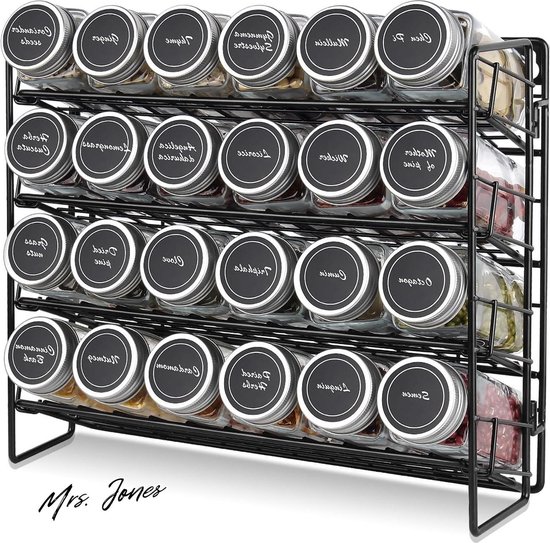 Kruidenrek - 4-laags kruidenrek voor aan de muur - Kruidenrek voor aan de muur - Voor