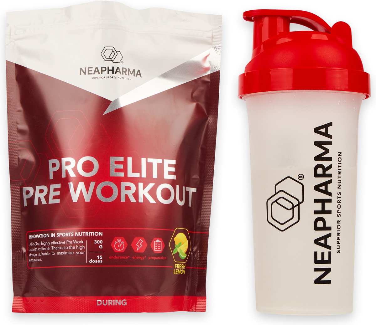 Goedkoopste Neapharma Pre Workout - 300gr - 15 porties - PUMP boost - Fresh lemon smaak - XXL Nutrition - Blast!