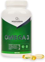 Bol.com Neapharma Omega 3 capsules met pure visolie - 180 capsules - 1050mg EPA 750mg DHA - smaakloos & licht verteerbaar aanbieding