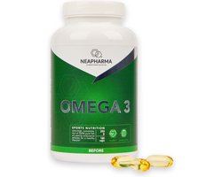 Neapharma Omega 3 licht verteerbare pure visolie - 180 capsules - 1050mg EPA, 750mg DHA - smaakloos - 2026 formule!