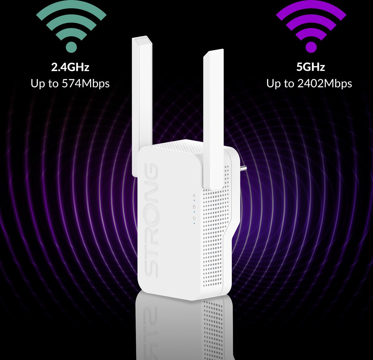 STRONG WiFi Versterker Repeater 6 AX3000 Mbps - Access point - afbeelding 2