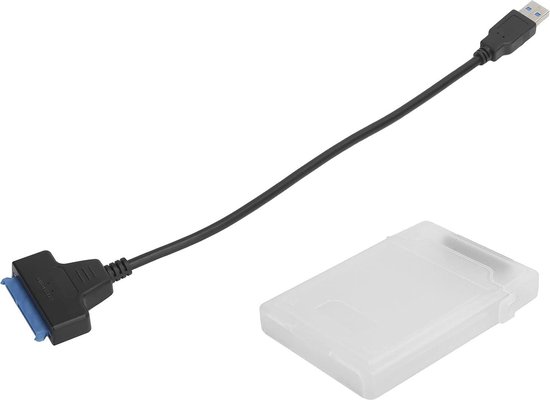 Mrs. Jones Kabel Externe Harde Schijf Ondersteunt HDD-SDD USB3.0 High-speed Lezen Conversiekabel met Beschermdoos - Wit . van Mrs. Jones — afbeelding 3