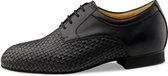 Werner Kern 28071 "Brescia" Chaussures de Danse Extra Larges Homme - Cuir Nappa Zwart - Semelle intérieure Amovible - Semelle en Daim - Salle de Bal, Latin, Salsa, Tango - Werner Kern - Zwart - 44
