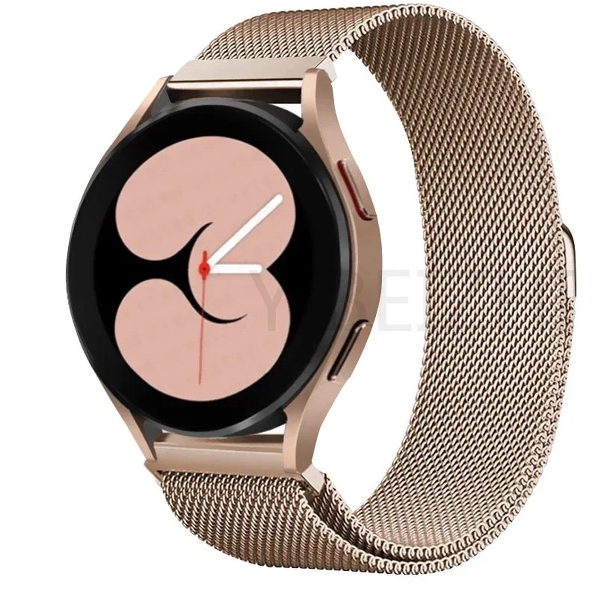 20mm Universeel RVS horlogeband Mesh Milanese Lus (Rosé goudkleur ) voor Smartwatch en voor een regulier horloge zoals Casio Rolex Seiko Tudor Pagani Homage etc