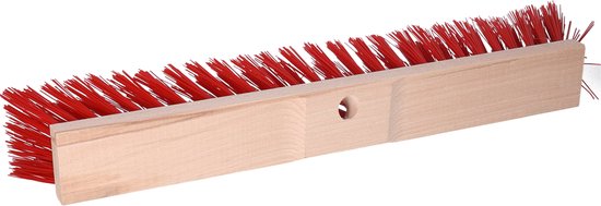 Buemag Bezemkop - Elaston - rood - hout - hard - 50 cm - 24mm - straatbezem/buitenbezem van Buemag — afbeelding 3