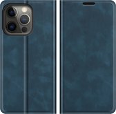 Coque pour iPhone 13 Pro - Bookcase portefeuille de Luxe (fermeture magnétique) - Blauw - Étui pour téléphone portable - Étui de téléphone Convient pour : iPhone 13 Pro