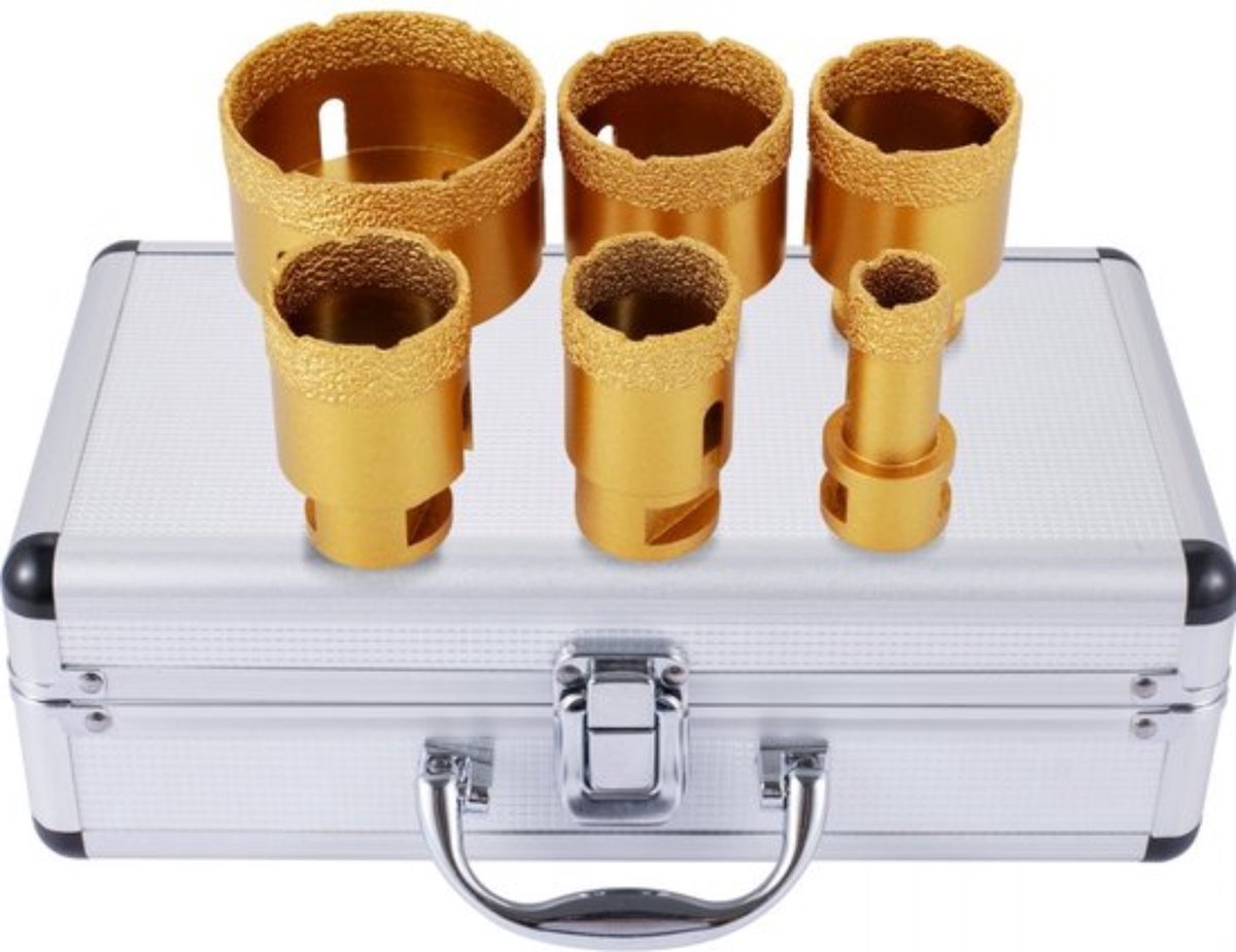 Professionele Diamantboor - Gatenboor - Tegelboor - Set van 6 - 20/35/40/45/50/68 MM