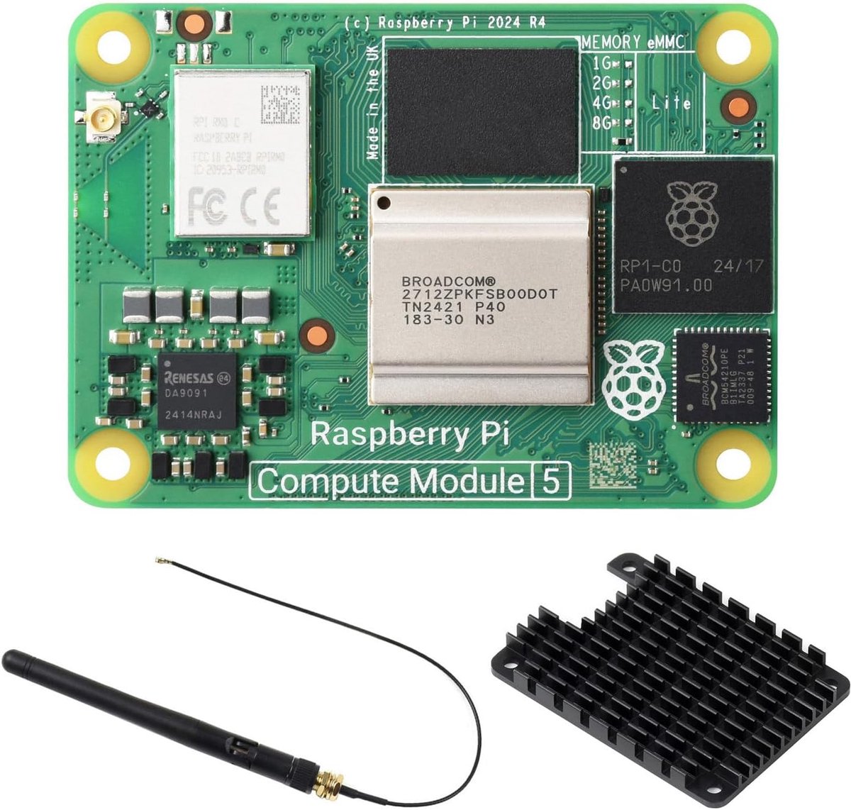 Compacte Computer Module - Mini PC - Project Ontwikkeling - 16GB Werkgeheugen - 10.6 x 8 cm
