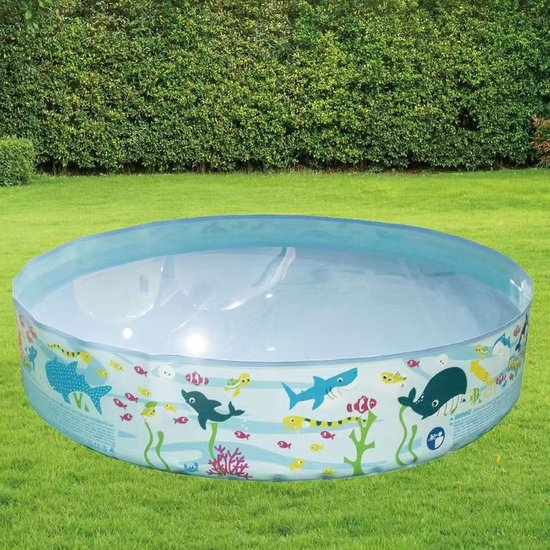 Kinderbadje - Opblaasbadje peuter - Zomerse waterpret - Leuk dierontwerp - 120 x 25 cm — afbeelding 4