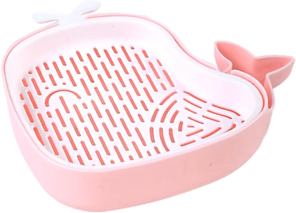 Kattengras Bak - Kweekset Voeding - Gezonde Katten - Hydrocultuur Systeem - 16.5 x 14.5 cm - Blauw Roze