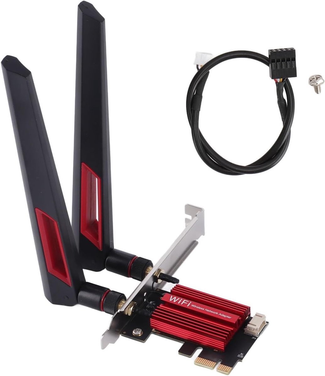 WiFi-kaart 7260AC Pro 1200Mbps 2.4G-5G Dual-band Draadloze Netwerkkaart Bluetooth4.0 - Windows 7 8 10 11 - 2 10dBi Versterking