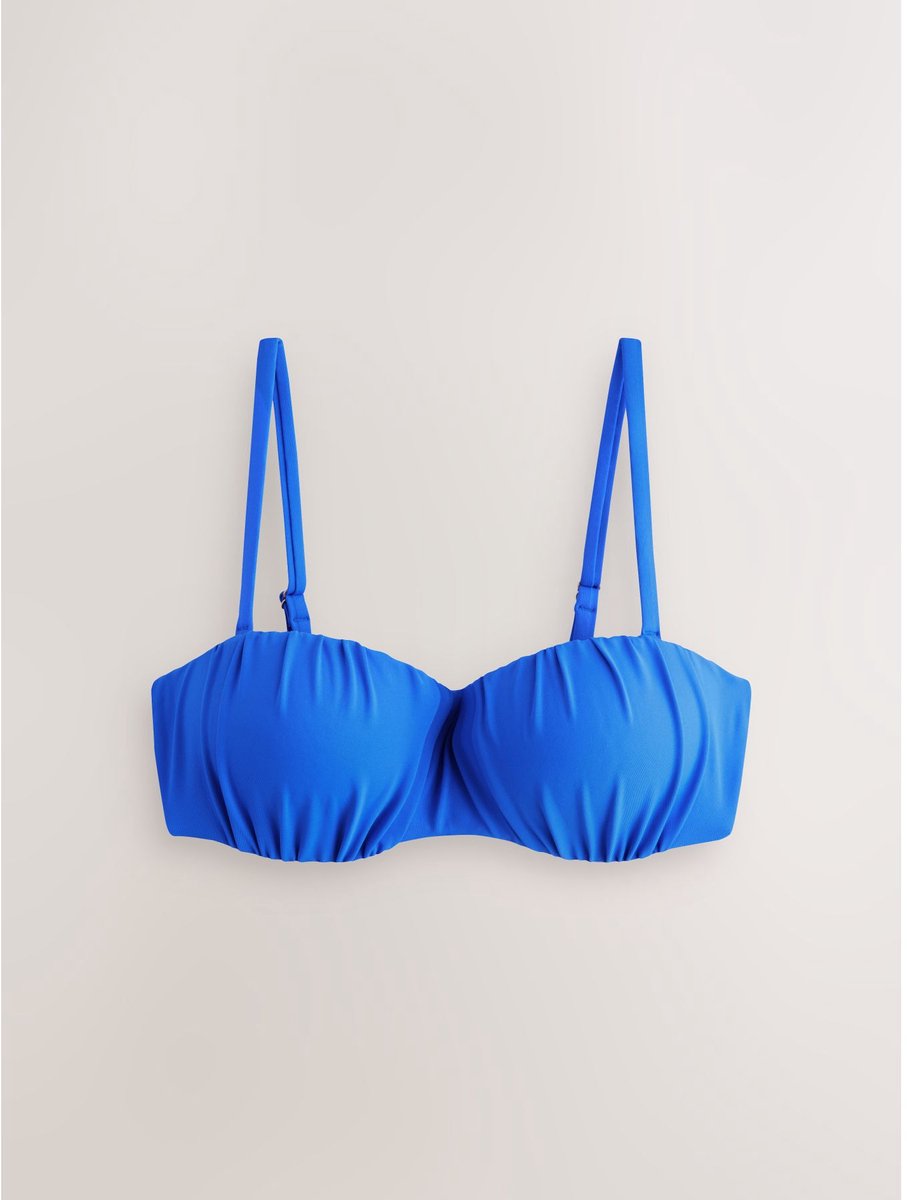 Next - Dames - Bandeau-bikinitop met beugel - Blauw