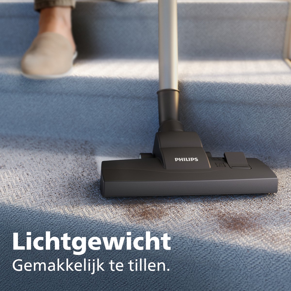 Philips 1000-Serie Stofzuiger met Zak - 750 W - Compact & Lichtgewicht - HEPA-filtersysteem - 9 meter bereik - Inclusief S-Bag - (XD1101/10) — afbeelding 6